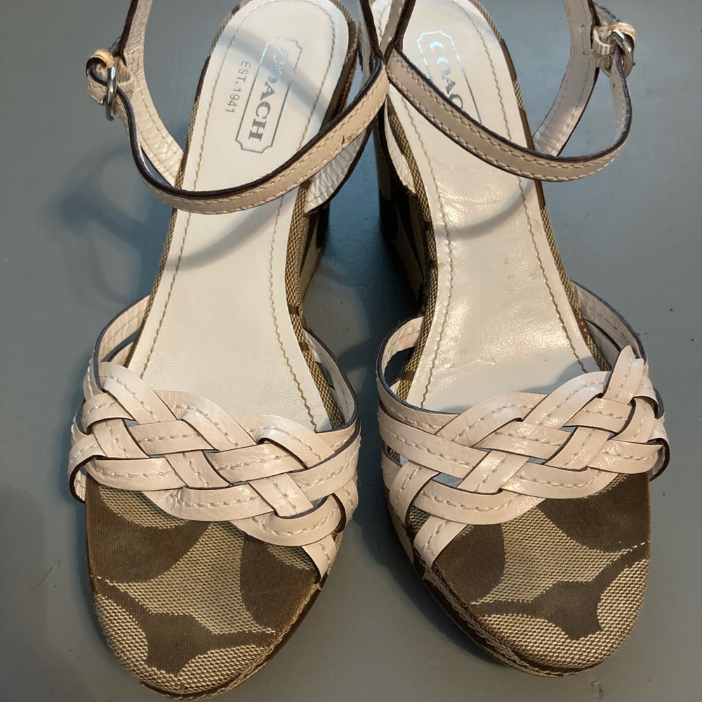 Coach wedge sandals